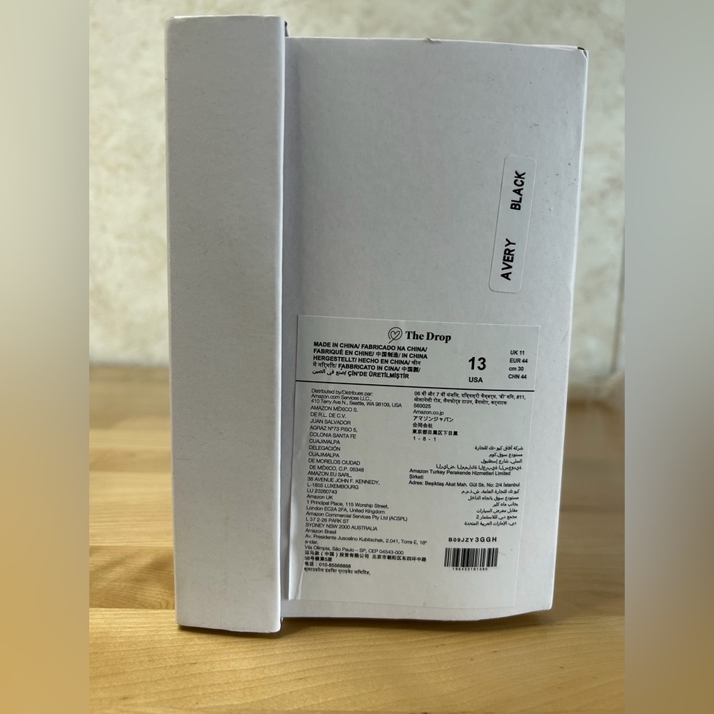 The Drop Avery Black Croc Embossed Heeled Sandals Size 13 NWT Box - Picture 11 of 11